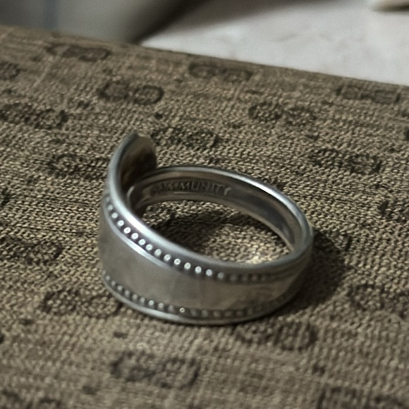 Vintage Ring-Silver-Repurposed Oneida Flatware - Picture 13 of 16